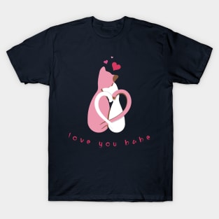 Cute Cat Shirt, Cat Heartbeat Shirt, Cat Lover TShirt T-Shirt